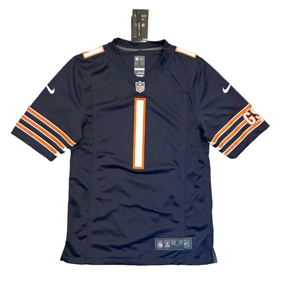 Nike Chicago Bears Football Jersey NFL Fields #1 Men's Size S - Small - NWT $130 - Picture 1 of 16